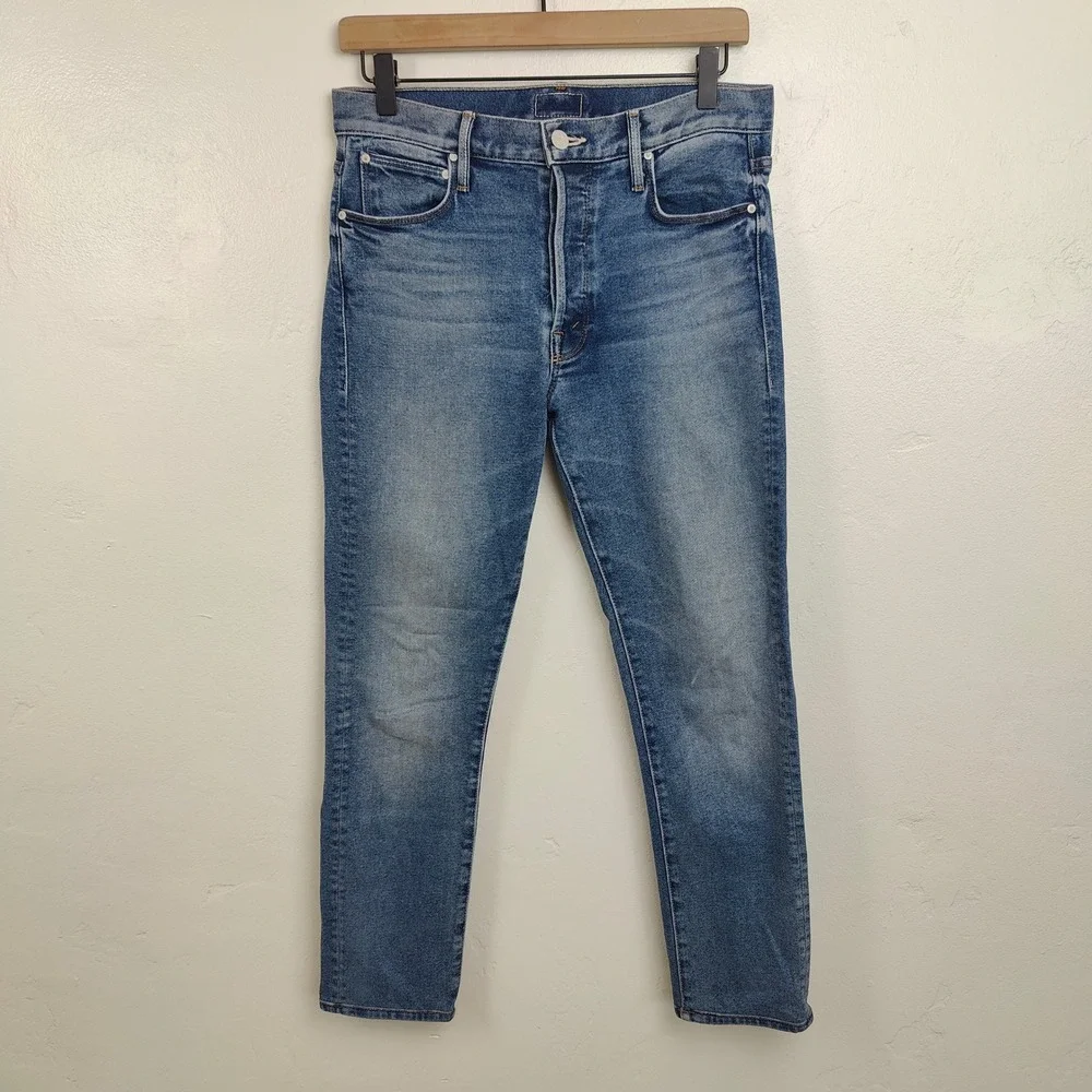 Mother The Proper Jeans Womens 26 No Boundaries Straight High Rise Button‎ Fly - Picture 2 of 14